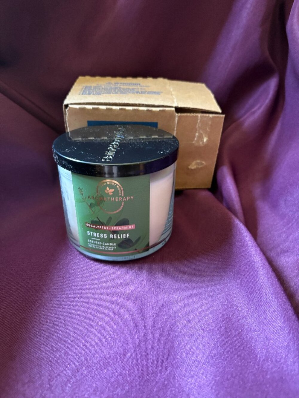 Bath & Body Works Aromatherapy Eucalyptus Spearmint 3-Wick Candle 14.5 oz